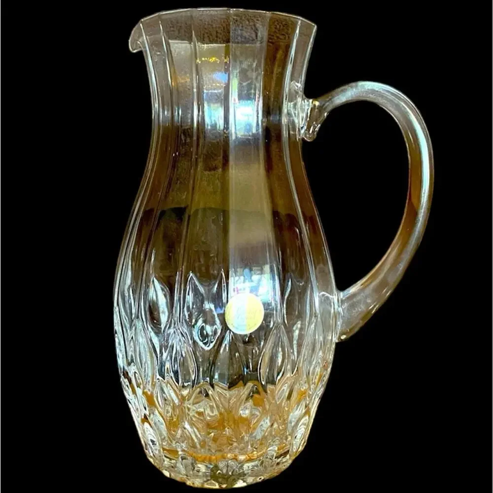 Cristal d’Arques Lead crystal Vase Pitcher France 9 1/2” Tall